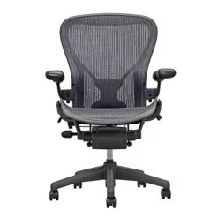 Aeron Chair By Herman Miller - Highly Adjustable Posture Fit - Carbon - Madison Seating