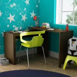 furniture Shop -furniture Shop Accentuations by Innovative Calabria Nested Desk with Tobacco Finish by Manhattan Comfort 1