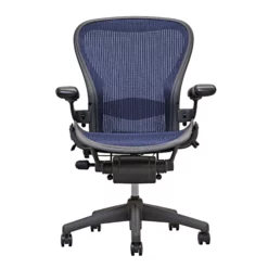 Aeron Chair By Herman Miller - Highly Adjustable - Cobalt - Madison Seating