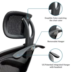 Aeron Chair By Herman Miller - Highly Adjustable Posture Fit - Carbon - Madison Seating -furniture Shop Aeron Chair by Herman Miller Highly Adjustable Posture Fit Carbon 4