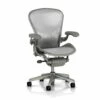 Aeron Fully Loaded Posture Fit - Titanium - By Herman Miller - Madison Seating 1 Aeron Fully Loaded Posture Fit - Titanium - By Herman Miller - Madison Seating -furniture Shop Aeron Fully Loaded Adjustable Lumbar Titanium By Herman Miller