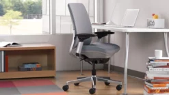 Amia Work Task Chair In Black With Black Base By Steelcase - Madison Seating -furniture Shop Amia Work Task Chair in Black by Steelcase 4