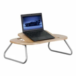 Angle Adjustable Laptop Desk With Natural Top - By Flash Furniture - Madison Seating