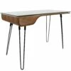 Avery Office Desk In Walnut Top - Black Frame By LumiSource - Madison Seating -furniture Shop Avery Office Desk in Walnut Top Black Frame by LumiSource