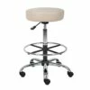 Backless Medical Drafting Stool With Beige Caressoft Upholstery By Boss Office Products - Madison Seating -furniture Shop Backless Medical Drafting Stool with Beige Caressoft Upholstery by Boss Office Products