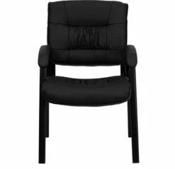 Black Leather Executive Side Reception Chair With Black Frame Finish - By Flash Furniture - Madison Seating -furniture Shop Black Leather Executive Side Reception Chair with Black Frame Finish by Flash Furniture 5