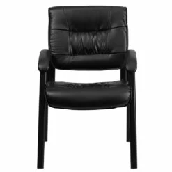 Black Leather Executive Side Reception Chair With Black Frame Finish - By Flash Furniture - Madison Seating -furniture Shop Black Leather Executive Side Reception Chair with Black Frame Finish by Flash Furniture 6