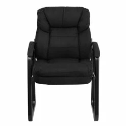 Black Microfiber Executive Side Reception Chair With Sled Base - By Flash Furniture - Madison Seating 12 Black Microfiber Executive Side Reception Chair With Sled Base - By Flash Furniture - Madison Seating -furniture Shop Black Microfiber Executive Side Reception Chair with Sled Base by Flash Furniture 3