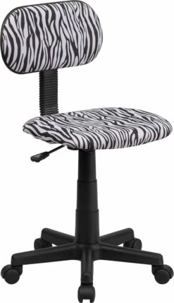 Black And White Zebra Print Swivel Task Chair - By Flash Furniture - Madison Seating