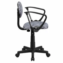 Black And White Zebra Print Swivel Task Chair With Arms - By Flash Furniture - Madison Seating 7 Black And White Zebra Print Swivel Task Chair With Arms - By Flash Furniture - Madison Seating -furniture Shop Black and White Zebra Print Swivel Task Chair with Arms by Flash Furniture 1
