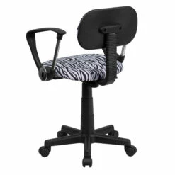 Black And White Zebra Print Swivel Task Chair With Arms - By Flash Furniture - Madison Seating 8 Black And White Zebra Print Swivel Task Chair With Arms - By Flash Furniture - Madison Seating -furniture Shop Black and White Zebra Print Swivel Task Chair with Arms by Flash Furniture 2
