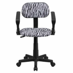 Black And White Zebra Print Swivel Task Chair With Arms - By Flash Furniture - Madison Seating 9 Black And White Zebra Print Swivel Task Chair With Arms - By Flash Furniture - Madison Seating -furniture Shop Black and White Zebra Print Swivel Task Chair with Arms by Flash Furniture 3