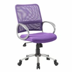 Boss Mesh Back Task Chair With Purple Mesh Upholstery By Boss Office Products - Madison Seating