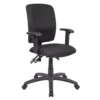 Budget Task Chair With Adjustable Arms With Black Crepe Fabric Upholstery By Boss Office Products - Madison Seating -furniture Shop Budget Task Chair with Adjustable Arms with Black Crepe Fabric Upholstery by Boss Office Products