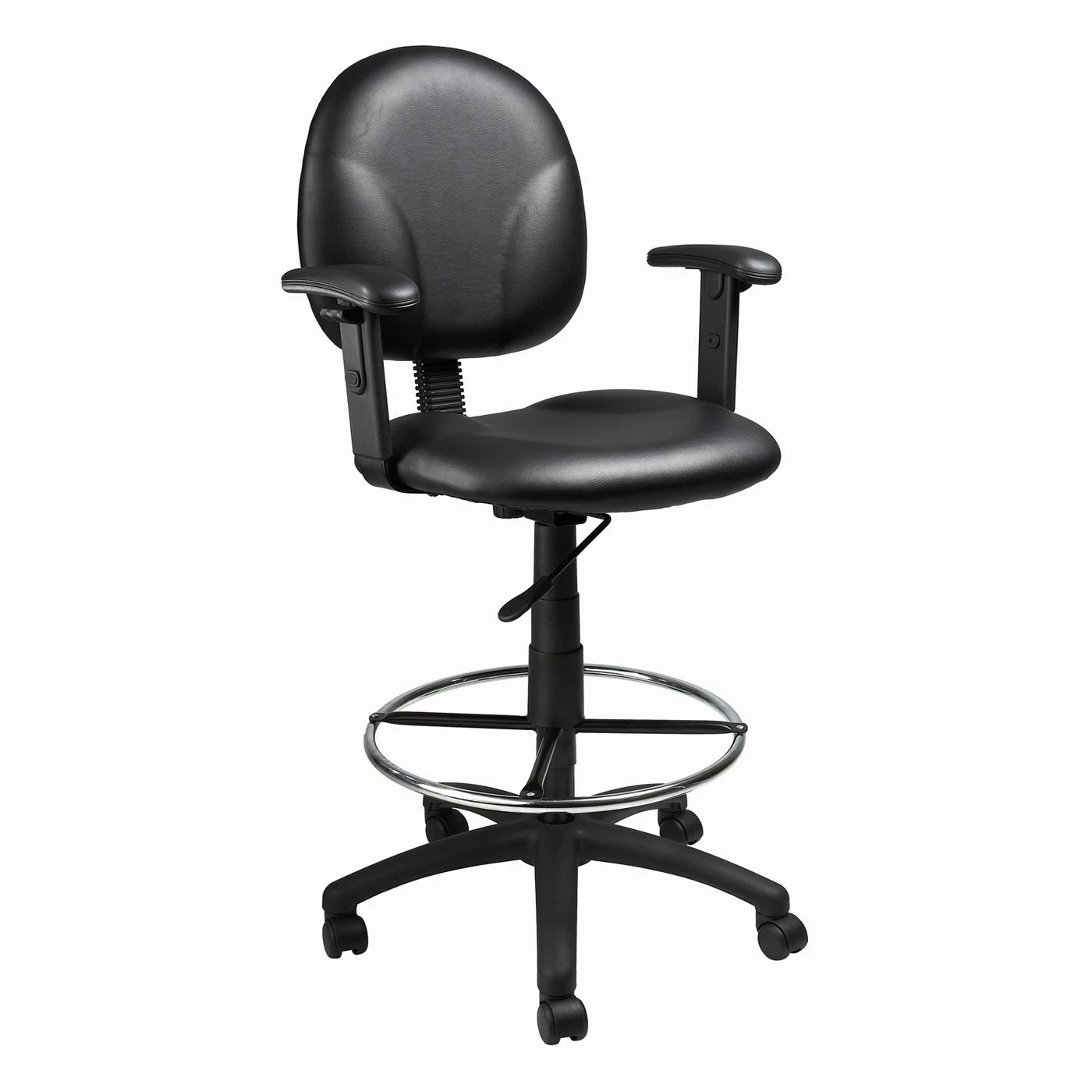 Caressoft Drafting Stool With Adjustable Arms By Boss Office Products - Madison Seating 3 Caressoft Drafting Stool With Adjustable Arms By Boss Office Products - Madison Seating