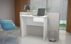 Cosenza Single Drawer Desk By Manhattan Comfort - Madison Seating -furniture Shop Cosenza Single Drawer Desk By Manhattan Comfort 6 scaled 1