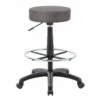 DOT Drafting Stool With Charcoal Grey Mesh Upholstery By Boss Office Products - Madison Seating -furniture Shop DOT Drafting Stool with Charcoal Grey Mesh Upholstery by Boss Office Products