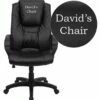 Dreamweaver Personalized Black Leather Executive Swivel Chair With Arms - By Flash Furniture - Madison Seating -furniture Shop Dreamweaver Personalized Black Leather Executive Swivel Chair with Arms by Flash Furniture 2
