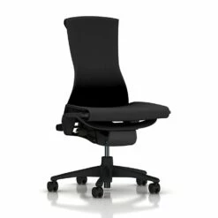 Embody Armless Chair In Black By Herman Miller - Madison Seating