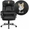 Embroidered HERCULES Series Big & Tall 500 Lb. Rated Black Leather Executive Swivel Chair With Chrome Base And Arms - By Flash Furniture - Madison Seating -furniture Shop Embroidered HERCULES Series Big Tall 500 lb. Rated Black Leather Executive Swivel Chair with Chrome Base and Arms by Flash Furniture