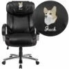 Embroidered HERCULES Series Big & Tall 500 Lb. Rated Black Leather Executive Swivel Chair With Extra Wide Seat - By Flash Furniture - Madison Seating 1 Embroidered HERCULES Series Big & Tall 500 Lb. Rated Black Leather Executive Swivel Chair With Extra Wide Seat - By Flash Furniture - Madison Seating -furniture Shop Embroidered HERCULES Series Big Tall 500 lb. Rated Black Leather Executive Swivel Chair with Extra Wide Seat by Flash Furniture