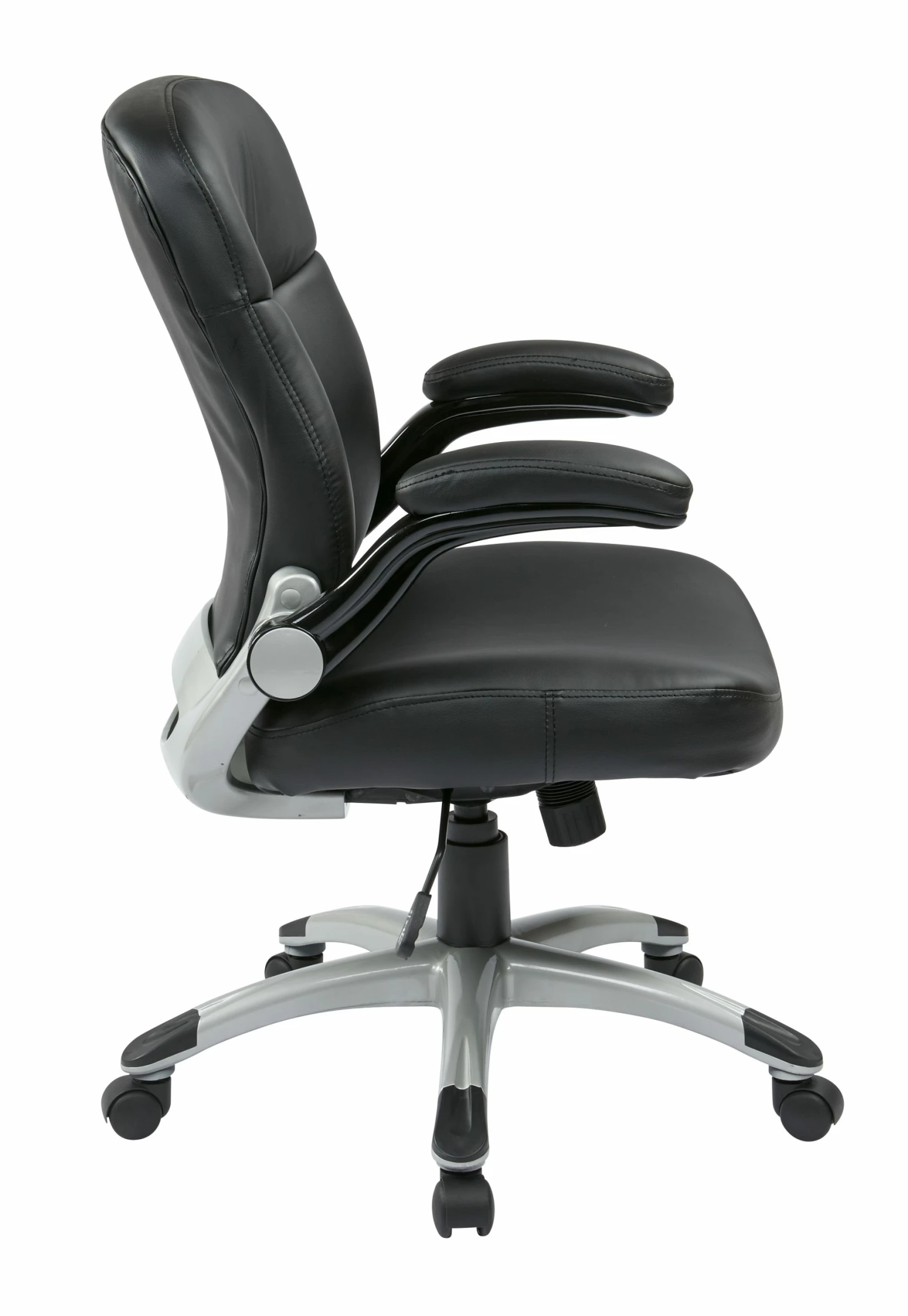 Executive Mid Back Bonded Leather Chair By Work Smart - Office Star - Madison Seating 7 Executive Mid Back Bonded Leather Chair By Work Smart - Office Star - Madison Seating - Image 5