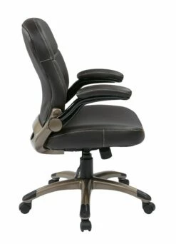 Executive Mid Back Bonded Leather Chair By Work Smart - Office Star - Madison Seating -furniture Shop Executive Mid Back Bonded Leather Chair by Work Smart Office Star 4 scaled 1