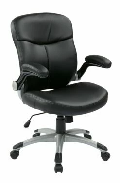 Executive Mid Back Bonded Leather Chair By Work Smart - Office Star - Madison Seating