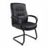 Executive Mid-Back LeatherPlus Guest Chair With Cantilever Sled Base By Boss Office Products - Madison Seating 1 Executive Mid-Back LeatherPlus Guest Chair With Cantilever Sled Base By Boss Office Products - Madison Seating -furniture Shop Executive Mid Back LeatherPlus Guest Chair with Cantilever Sled Base by Boss Office Products