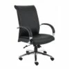 Executive Office Chair With Black CaressoftPlus Upholstery By Boss Office Products - Madison Seating