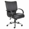 Executive Office Chair With Chrome Finish - With Knee Tilt By Boss Office Products - Madison Seating -furniture Shop Executive Office Chair with Chrome Finish With Knee Tilt by Boss Office Products 1