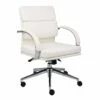 Executive Office Chair With White CaressoftPlus Upholstery By Boss Office Products - Madison Seating -furniture Shop Executive Office Chair with White CaressoftPlus Upholstery by Boss Office Products