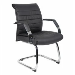Executive Ribbed Guest Chair By Boss Office Products - Madison Seating