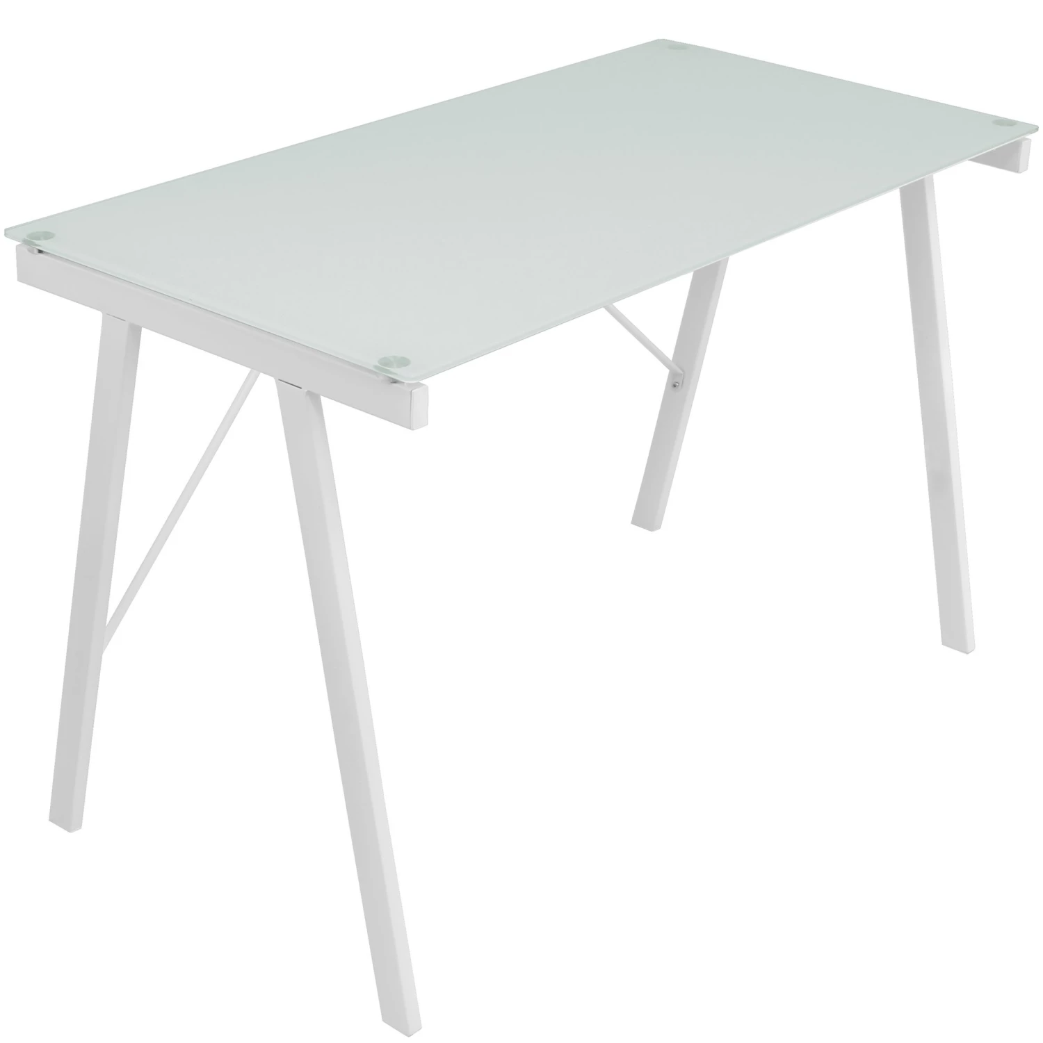 Exponent Office Desk In White - Silver By LumiSource - Madison Seating 3 Exponent Office Desk In White - Silver By LumiSource - Madison Seating