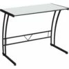 Gamma Office Desk In Black By LumiSource - Madison Seating -furniture Shop Gamma Office Desk in Black by LumiSource