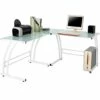 Gamma Office Desk In White By LumiSource - Madison Seating -furniture Shop Gamma Office Desk in White by LumiSource