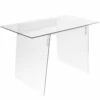 Glacier Office Desk In Clear By LumiSource - Madison Seating 2 Glacier Office Desk In Clear By LumiSource - Madison Seating -furniture Shop Glacier Office Desk in Clear by LumiSource
