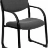 Gray Fabric Executive Side Reception Chair With Sled Base - By Flash Furniture - Madison Seating 2 Gray Fabric Executive Side Reception Chair With Sled Base - By Flash Furniture - Madison Seating -furniture Shop Gray Fabric Executive Side Reception Chair with Sled Base by Flash Furniture