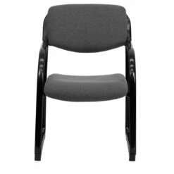 Gray Fabric Executive Side Reception Chair With Sled Base - By Flash Furniture - Madison Seating -furniture Shop Gray Fabric Executive Side Reception Chair with Sled Base by Flash Furniture 3