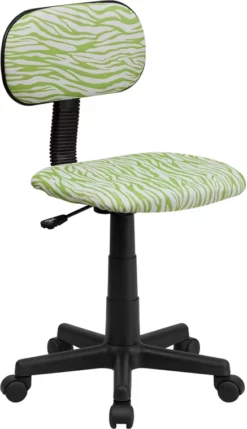 Green And White Zebra Print Swivel Task Chair - By Flash Furniture - Madison Seating
