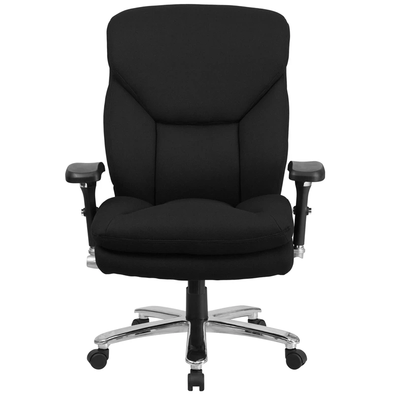 HERCULES Series 24/7 Intensive Use Big & Tall 400 Lb. Rated Black Fabric Executive Swivel Chair With Lumbar Knob - By Flash Furniture - Madison Seating 6 HERCULES Series 24/7 Intensive Use Big & Tall 400 Lb. Rated Black Fabric Executive Swivel Chair With Lumbar Knob - By Flash Furniture - Madison Seating - Image 4
