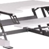 HERCULES Series 28.25''W White Sit / Stand Height Adjustable Desk With Height Lock Feature And Keyboard Tray - By Flash Furniture - Madison Seating 2 HERCULES Series 28.25''W White Sit / Stand Height Adjustable Desk With Height Lock Feature And Keyboard Tray - By Flash Furniture - Madison Seating -furniture Shop HERCULES Series 28.25W White Sit Stand Height Adjustable Desk with Height Lock Feature and Keyboard Tray by Flash Furniture