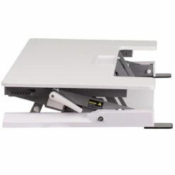 HERCULES Series 36.25''W White Sit / Stand Height Adjustable Desk With Height Lock Feature And Keyboard Tray - By Flash Furniture - Madison Seating -furniture Shop HERCULES Series 36.25W White Sit Stand Height Adjustable Desk with Height Lock Feature and Keyboard Tray by Flash Furniture 1