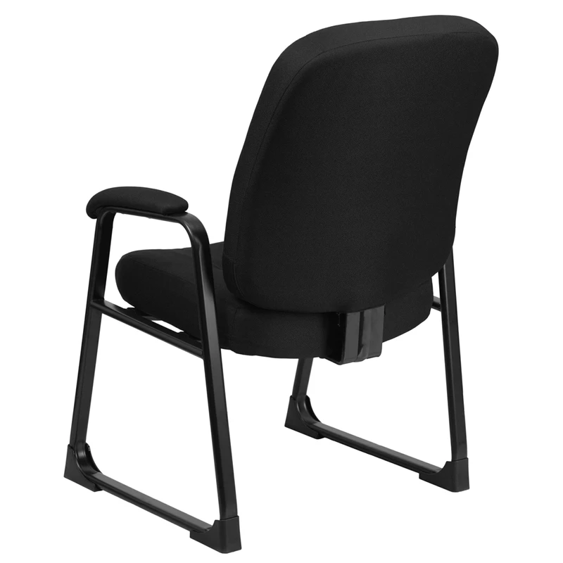 HERCULES Series Big & Tall 400 Lb. Rated Black Fabric Executive Side Chair With Sled Base - By Flash Furniture - Madison Seating 5 HERCULES Series Big & Tall 400 Lb. Rated Black Fabric Executive Side Chair With Sled Base - By Flash Furniture - Madison Seating - Image 3