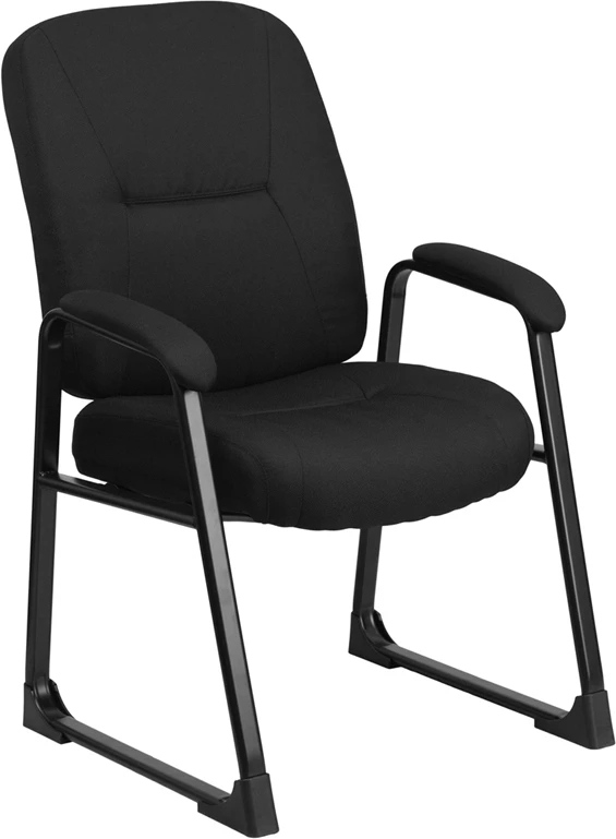 HERCULES Series Big & Tall 400 Lb. Rated Black Fabric Executive Side Chair With Sled Base - By Flash Furniture - Madison Seating 3 HERCULES Series Big & Tall 400 Lb. Rated Black Fabric Executive Side Chair With Sled Base - By Flash Furniture - Madison Seating