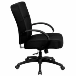 HERCULES Series Big & Tall 400 Lb. Rated Black Fabric Executive Swivel Chair With Arms - By Flash Furniture - Madison Seating -furniture Shop HERCULES Series Big Tall 400 lb. Rated Black Fabric Executive Swivel Chair with Arms by Flash Furniture 4