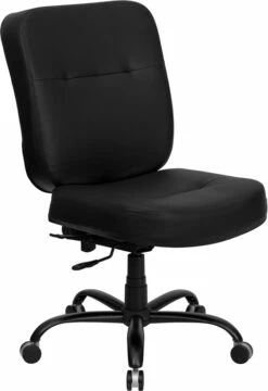 furniture Shop 39 HERCULES Series Big & Tall 400 Lb. Rated Black Leather Executive Swivel Chair - By Flash Furniture - Madison Seating