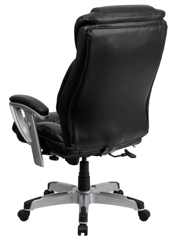 HERCULES Series Big & Tall 400 Lb. Rated Black Leather Executive Swivel Chair With Adjustable Arms - By Flash Furniture - Madison Seating 5 HERCULES Series Big & Tall 400 Lb. Rated Black Leather Executive Swivel Chair With Adjustable Arms - By Flash Furniture - Madison Seating - Image 3