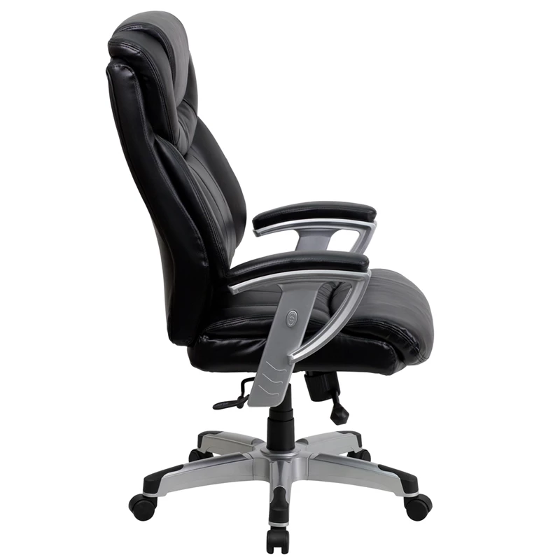 HERCULES Series Big & Tall 400 Lb. Rated Black Leather Executive Swivel Chair With Adjustable Arms - By Flash Furniture - Madison Seating 7 HERCULES Series Big & Tall 400 Lb. Rated Black Leather Executive Swivel Chair With Adjustable Arms - By Flash Furniture - Madison Seating - Image 5