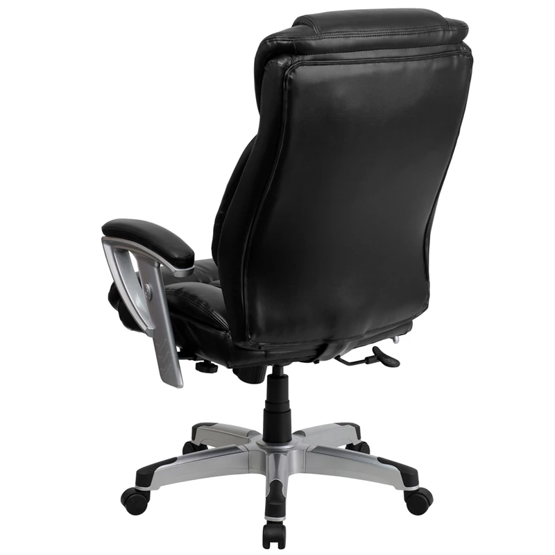 HERCULES Series Big & Tall 400 Lb. Rated Black Leather Executive Swivel Chair With Adjustable Arms - By Flash Furniture - Madison Seating 8 HERCULES Series Big & Tall 400 Lb. Rated Black Leather Executive Swivel Chair With Adjustable Arms - By Flash Furniture - Madison Seating - Image 6